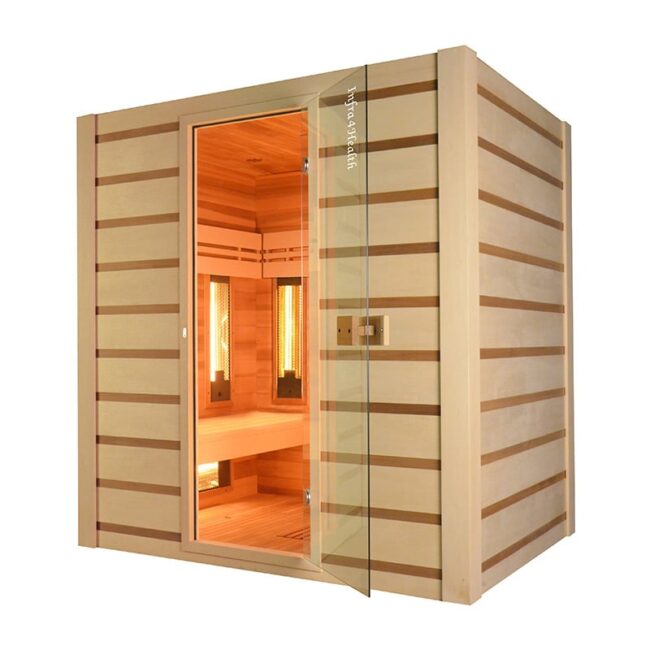 Autre point de vue sur le Traditionele Combi sauna