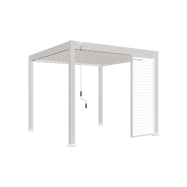 Panneau à lamelles horizontal - 1 mètre - blanc
