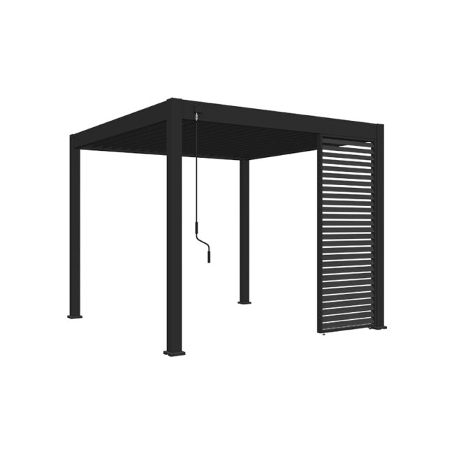 Panneau persienne horizontal - 1 mètre - Anthracite