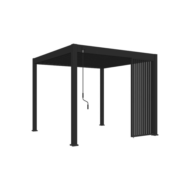 Panneau lamelle vertical - 1 mètre - anthracite