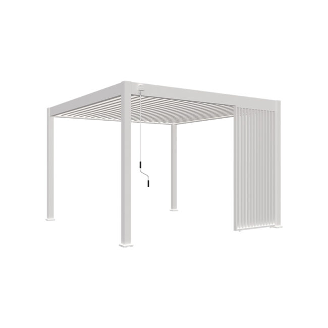 Panneau de lamelle verticale - 1,2 mètre - blanc