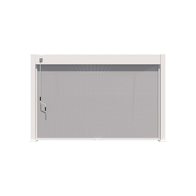 Autre point de vue sur le Windscherm - 4 meter - wit