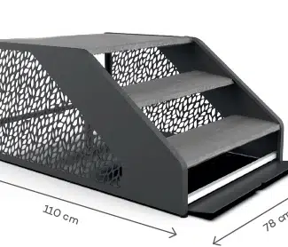 Dimensions sur l'image de l'escalier.
