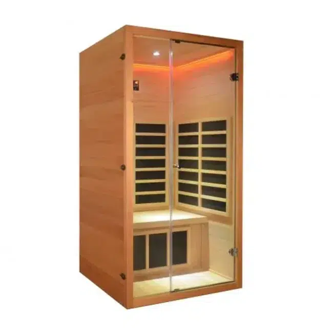 Fondation acajou sauna infrarouge 1 personne