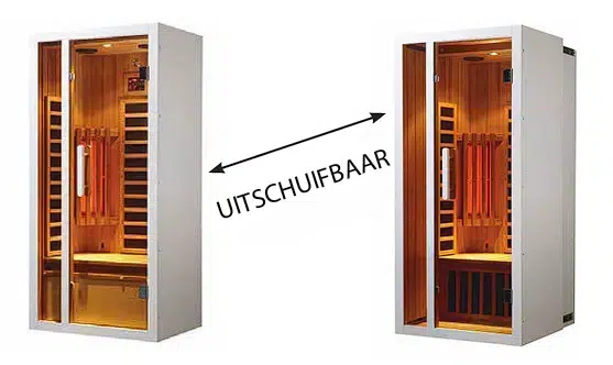 Autre point de vue sur le Hemlock Magnus 1 persoons Uitschuifbare Sauna