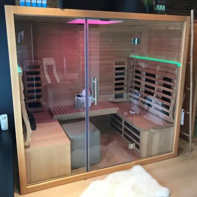 Autre point de vue sur le Sumum Quatro 4 persoons Infrarood Sauna